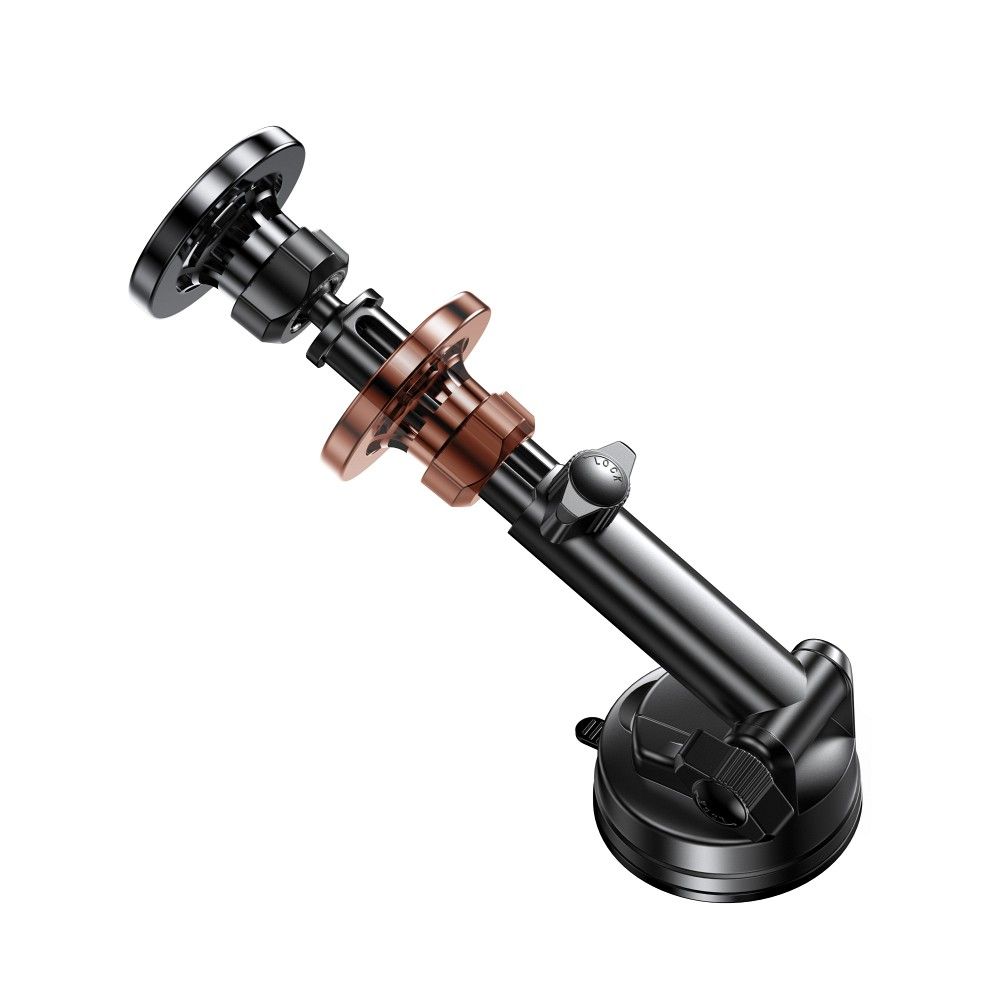 Univerzální magnetický držák FORCELL F-Grip PrecisionX na sklo / do mřížky / na palubní desku a podporou MagSafe, černý