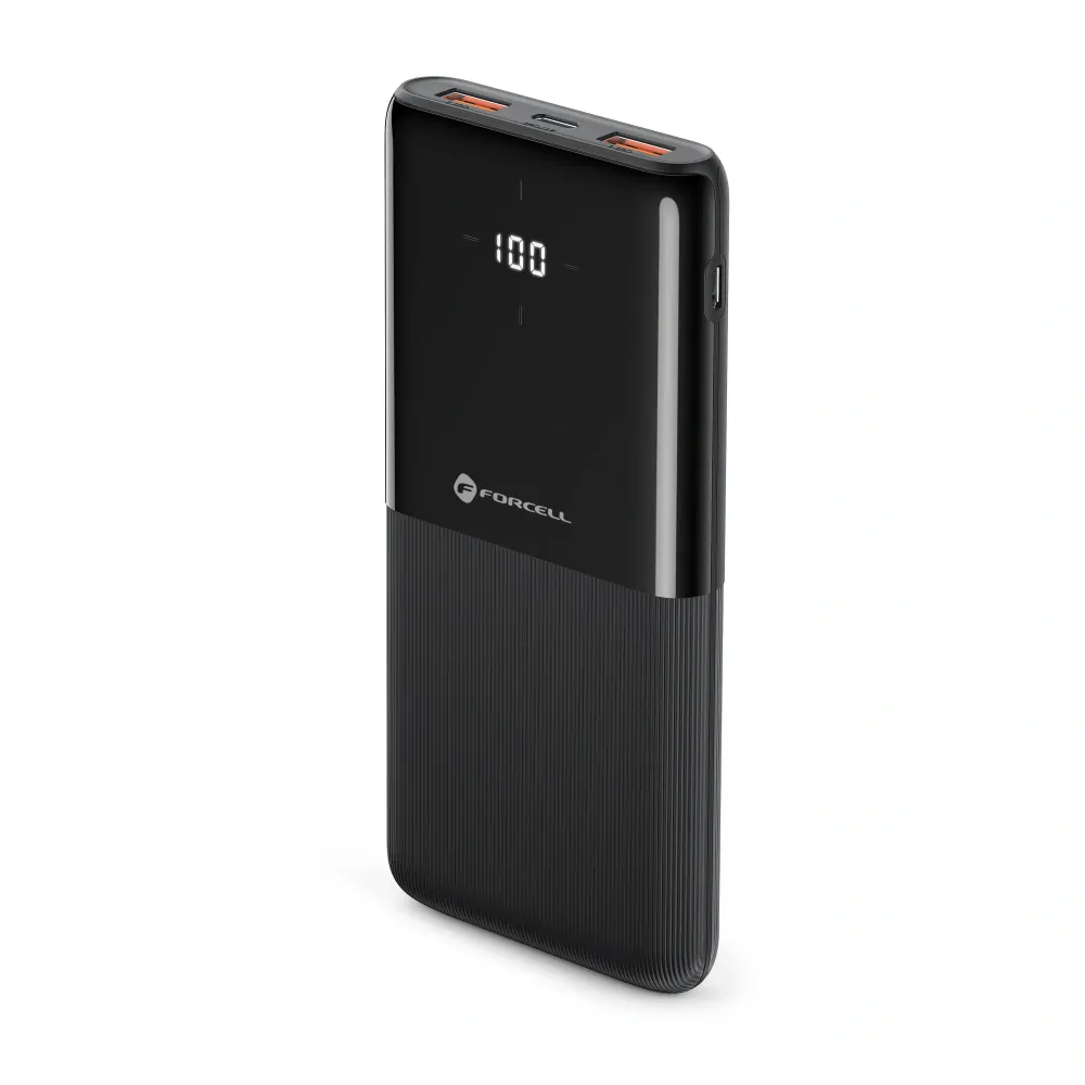 Powerbanka FORCELL F-ENERGY P20k1 PD QC3.0 3A 20W 20 000 mAh černá