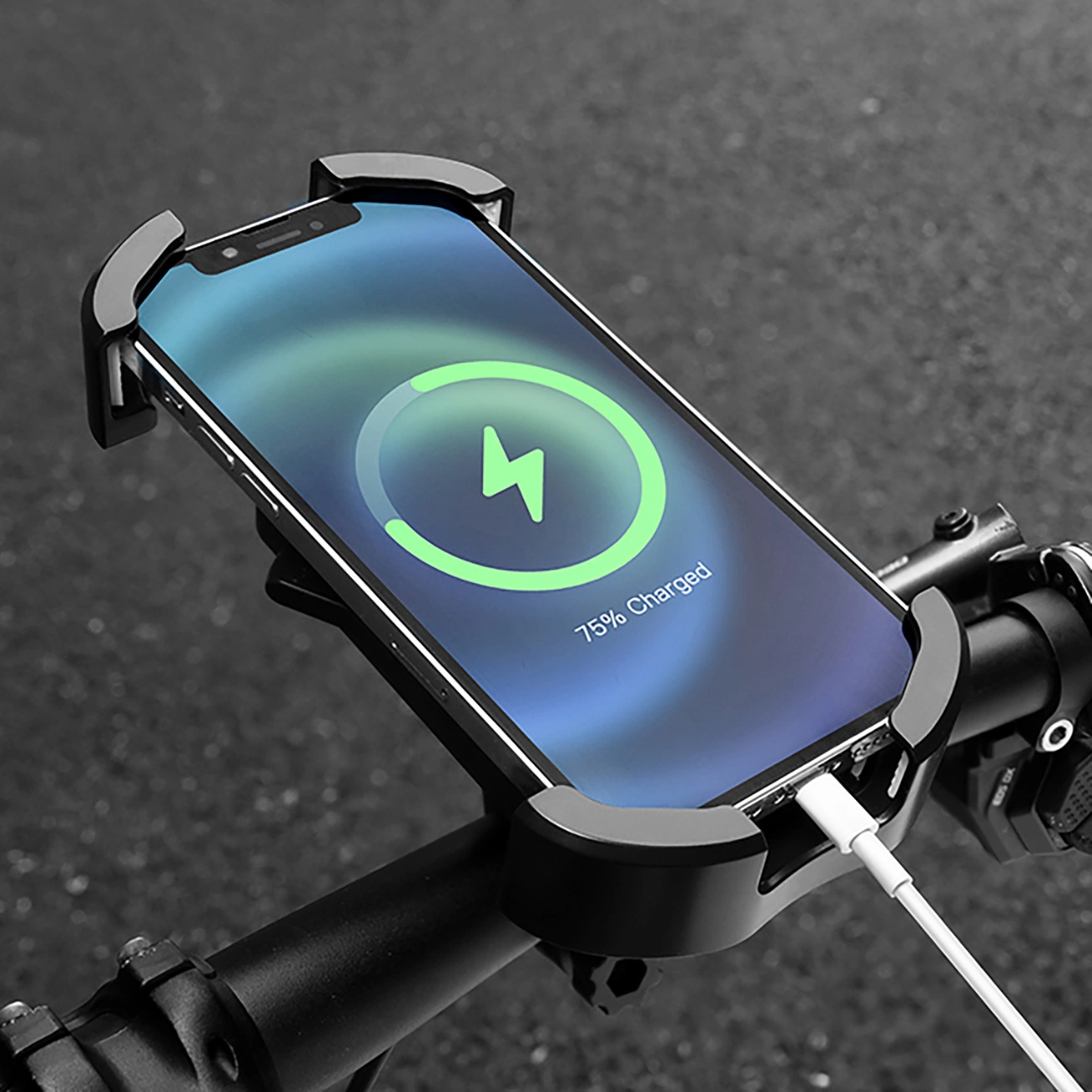 Rockbros držák na řídítka 4.7–6.8″ – černý