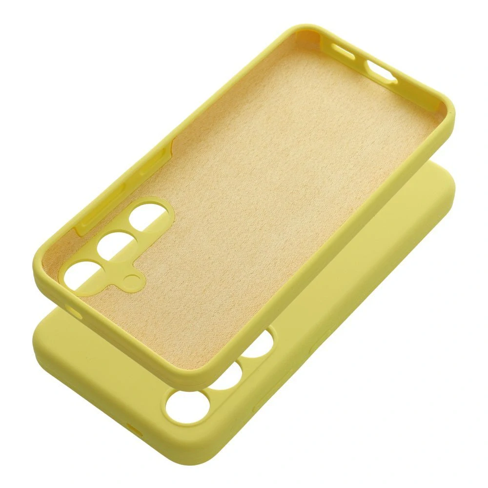 Silikonové pouzdro Coolcase SILICONE 2mm - Samsung Galaxy A05s Šťavňatě žluté