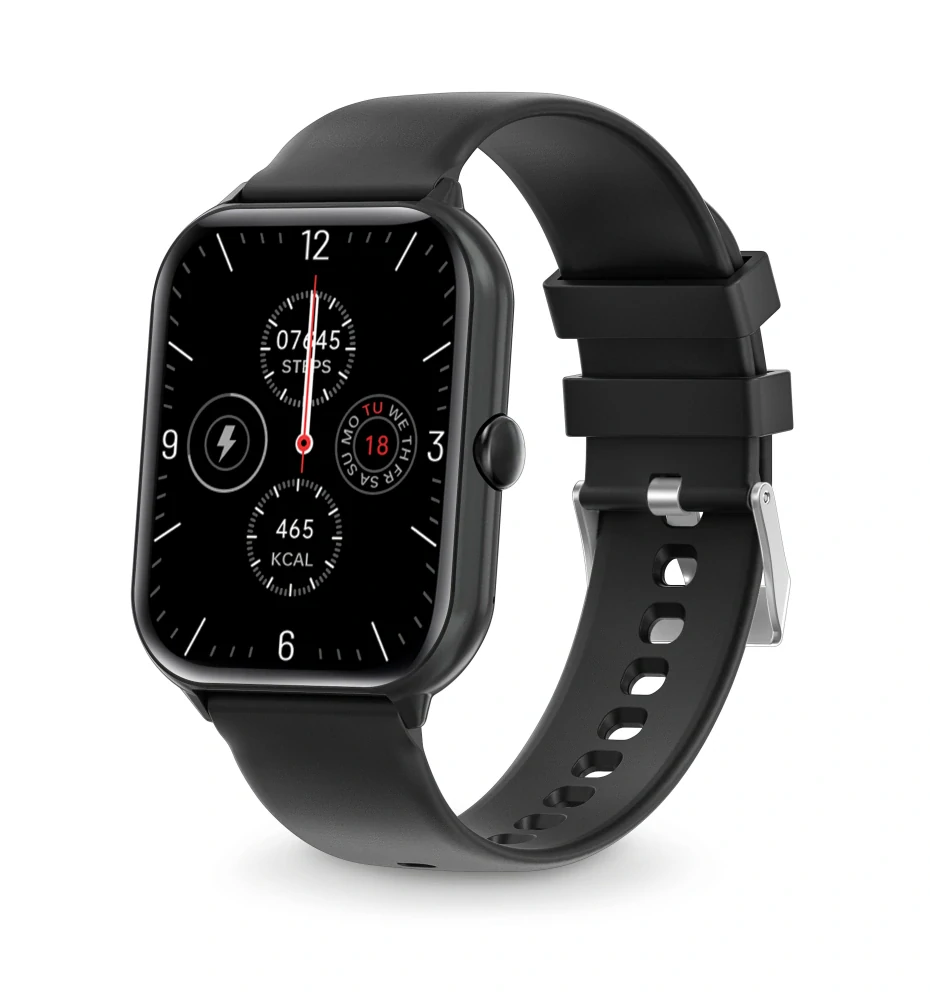 Chytré hodinky Aligator Watch GO, 1,96", IP 67 - černé
