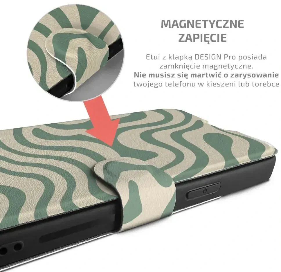 Knížkové flip pouzdro Mobiwear Design PRO - Xiaomi Redmi Note 13 Pro 5G / POCO X6 5G - PA63G  - VÝPRODEJ
