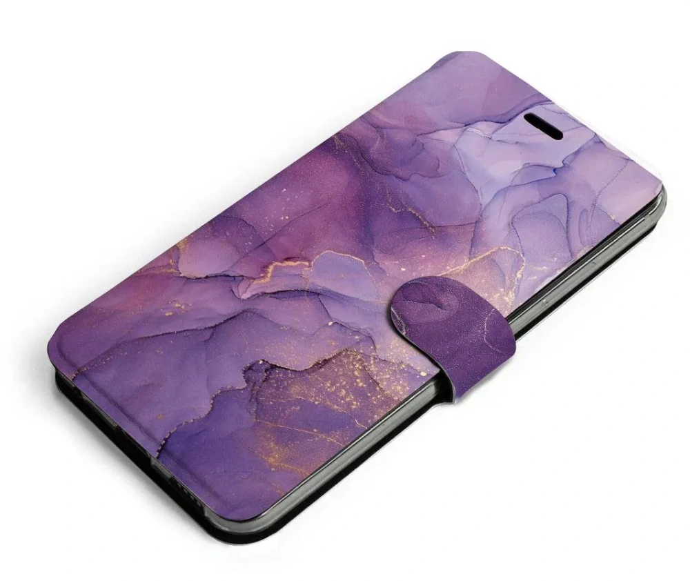 Knížkové flip pouzdro Mobiwear - Huawei Nova 9 - VP20S Fialový mramor - VÝPRODEJ