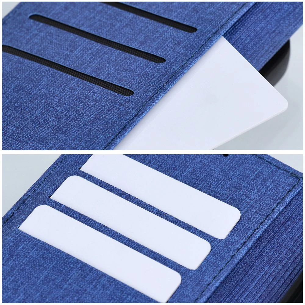 Knížkové flip pouzdro COOLCASE GOMMA BOOK - Xiaomi Redmi 13C / Poco C65 - modré