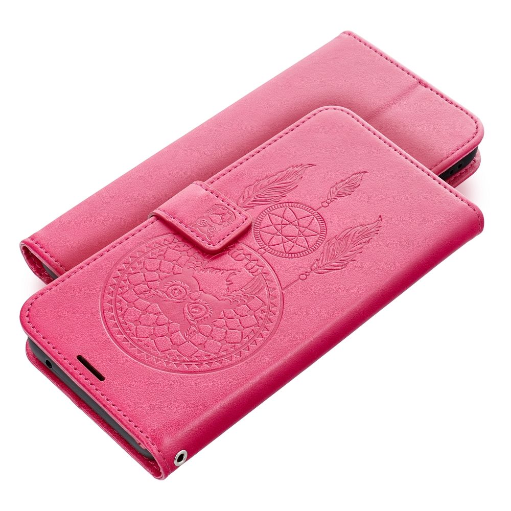Samsung Galaxy A16 / A16 5G - MEZZO Book flip knížkové pouzdro - Magenta lapač snů