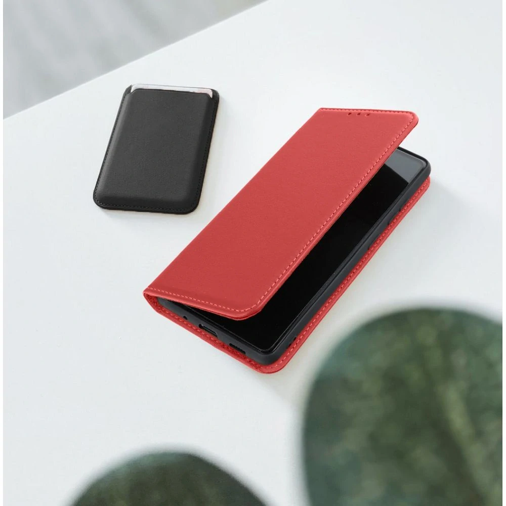 Flipové kožené pouzdro Forcell Leather Samsung Galaxy A55 5G – bordové