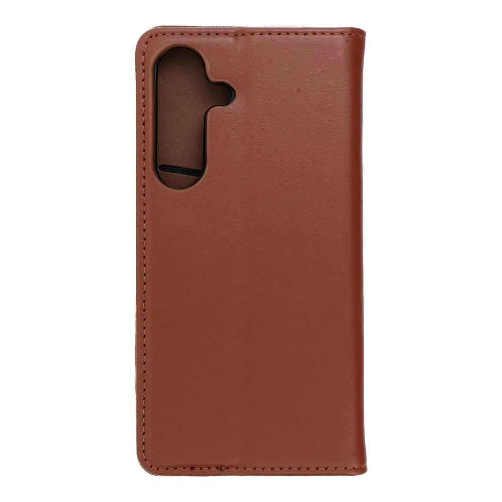 Pouzdro SMART PRO Book kožené Samsung Galaxy S25 – hnědé