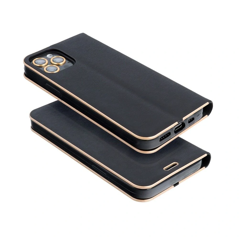 Flip pouzdro LUNA Book Gold Samsung Galaxy A36 5G – černé