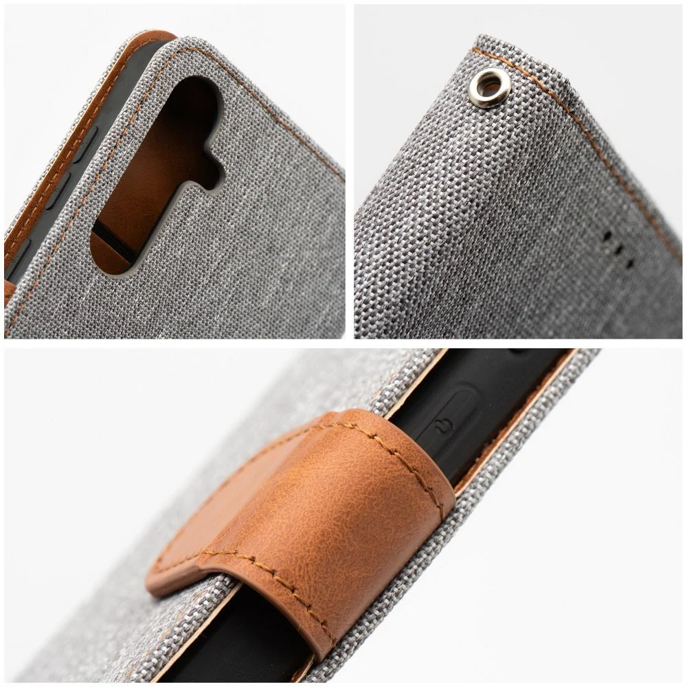 Flip pouzdro JEANS Book – Samsung Galaxy S24 FE, šedé