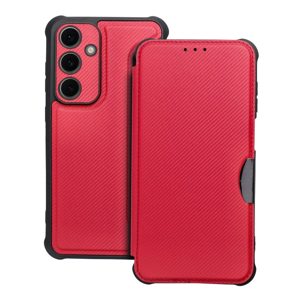 Flipové pouzdro RAZOR Book – Redmi 14C / Poco C75, červené