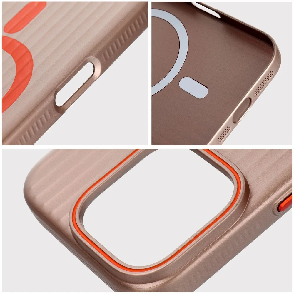 Pouzdro Simply MagSafe – iPhone 15 Pro, titan písčitý