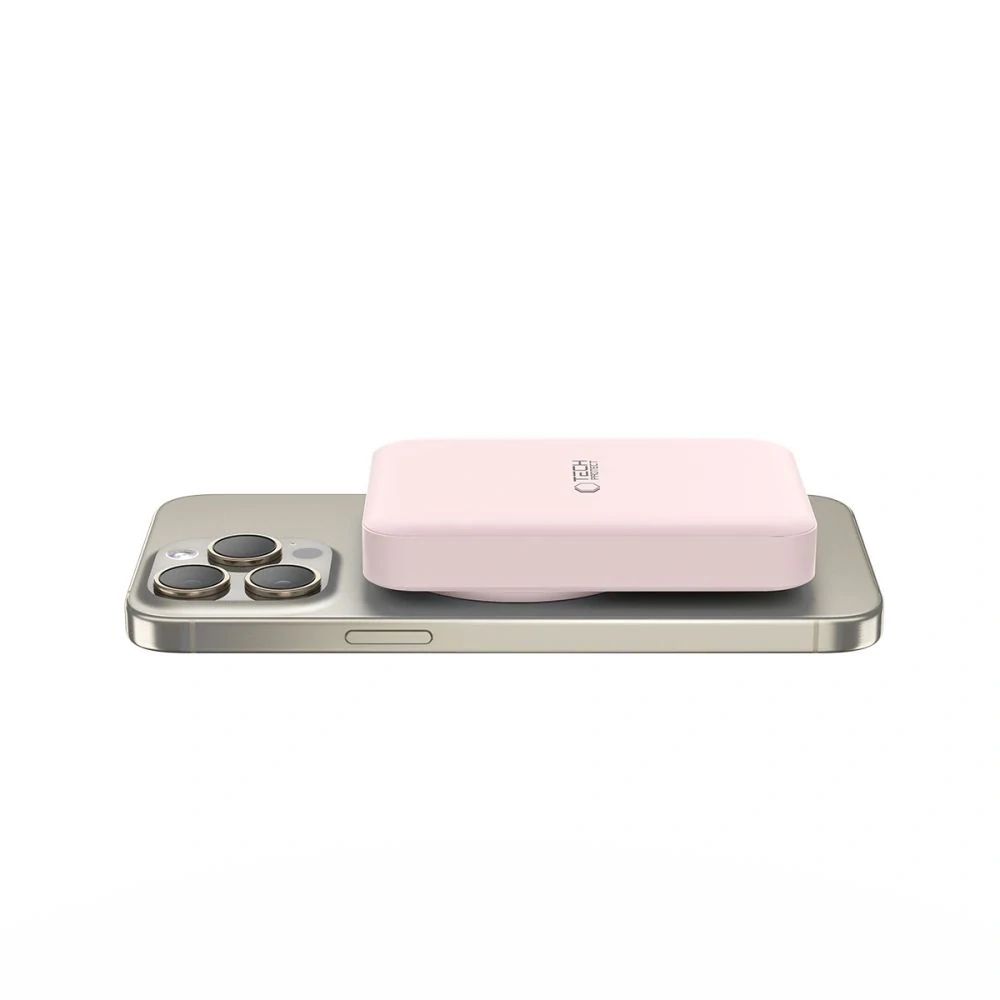 Powerbanka Tech-Protect LifeMag PB11 MagSafe 10000mAh - růžová
