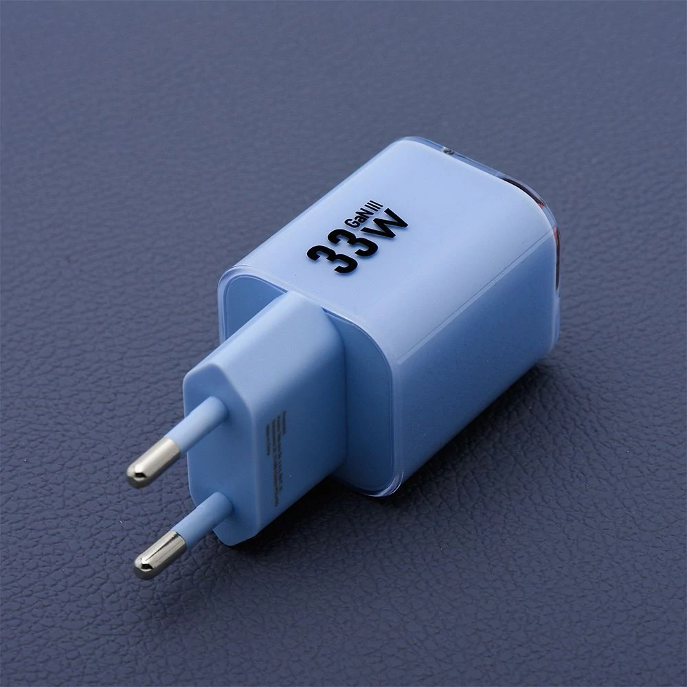 Nabíječka Forcell GaN III 33W + USB-C kabel - modrá