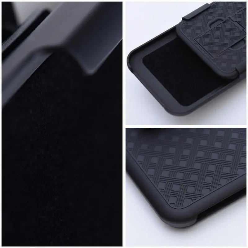 Kryt HOLSTER s klipem a stojánkem pro Apple iPhone 15 Pro - černý