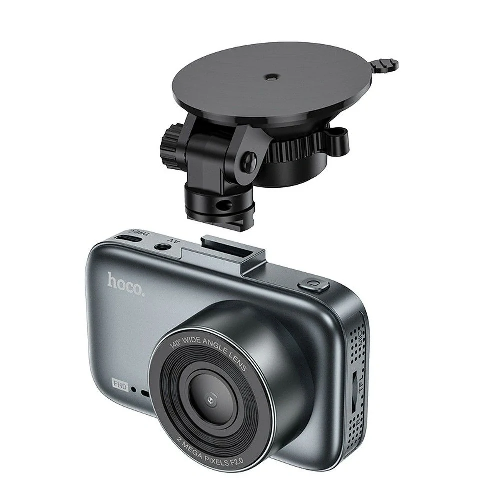 Kamera do auta Hoco DV6 3" 1080P + zadní kamera 720P – šedá