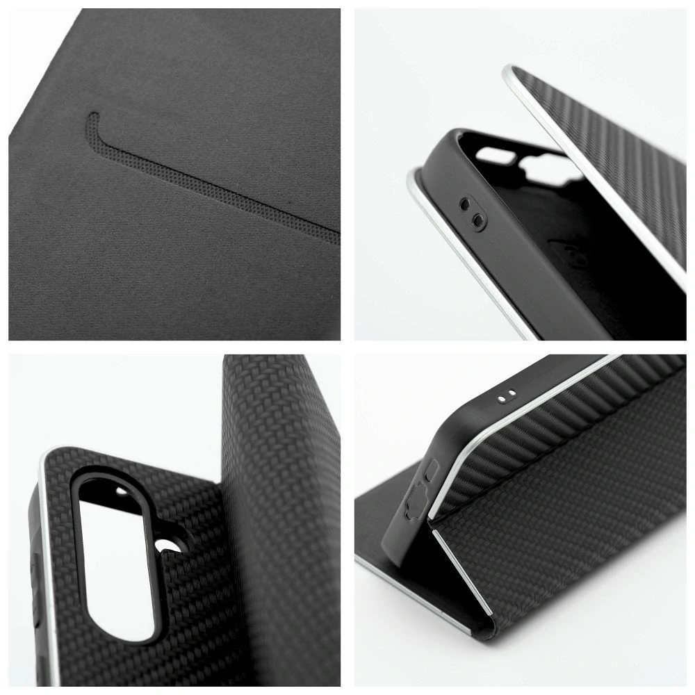 LUNA Book Carbon flipové pouzdro Xiaomi 14T Pro - černé