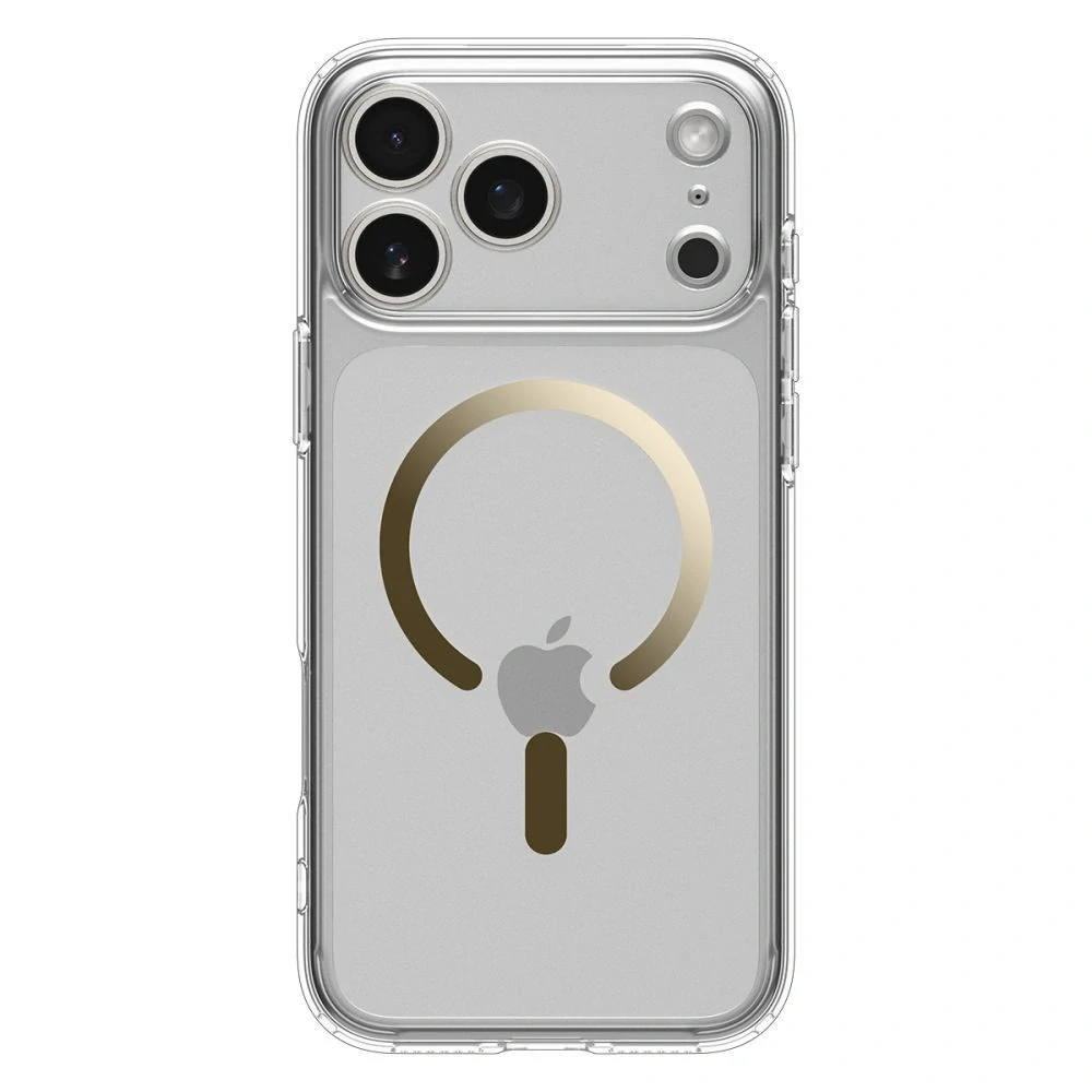 Odolný kryt Spigen Ultra Hybrid MagSafe Apple iPhone 17 Pro - čirý zlatý
