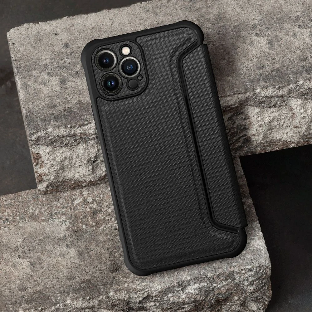 Flipové pouzdro Razor Book – iPhone 7 / 8 / SE 2020 / 2022 černé