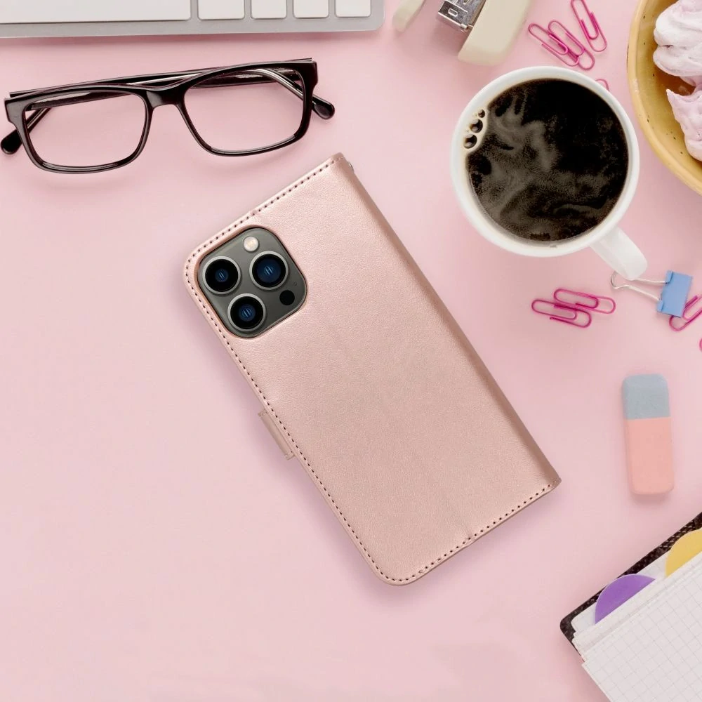 Flip pouzdro na mobil iPhone 14 MEZZO Book mandala růžová