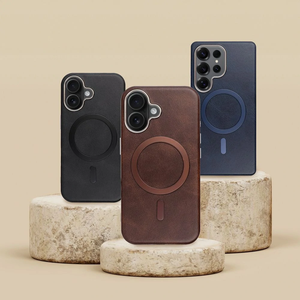 Kryt na mobil iPhone 16 Pro Gentleman MagSafe hnědý