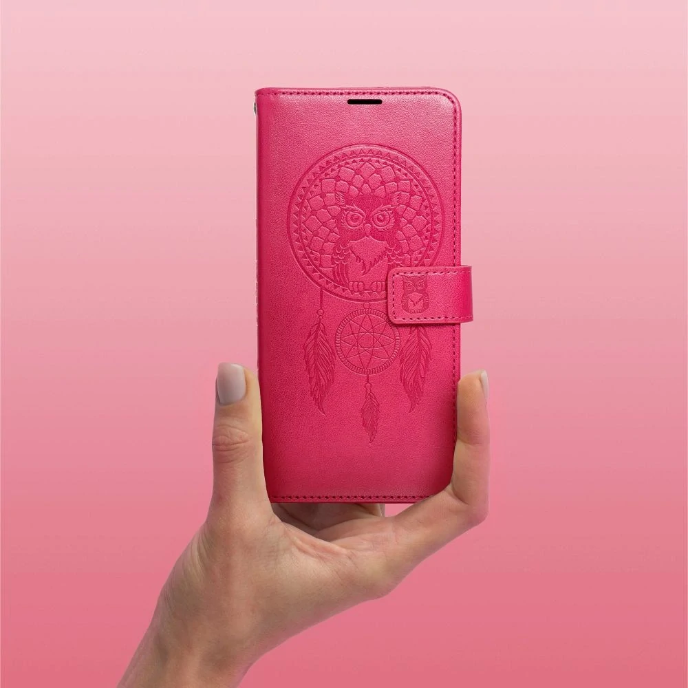 Flip pouzdro na mobil Samsung Galaxy A57 5G - MEZZO Book lapač snů magenta