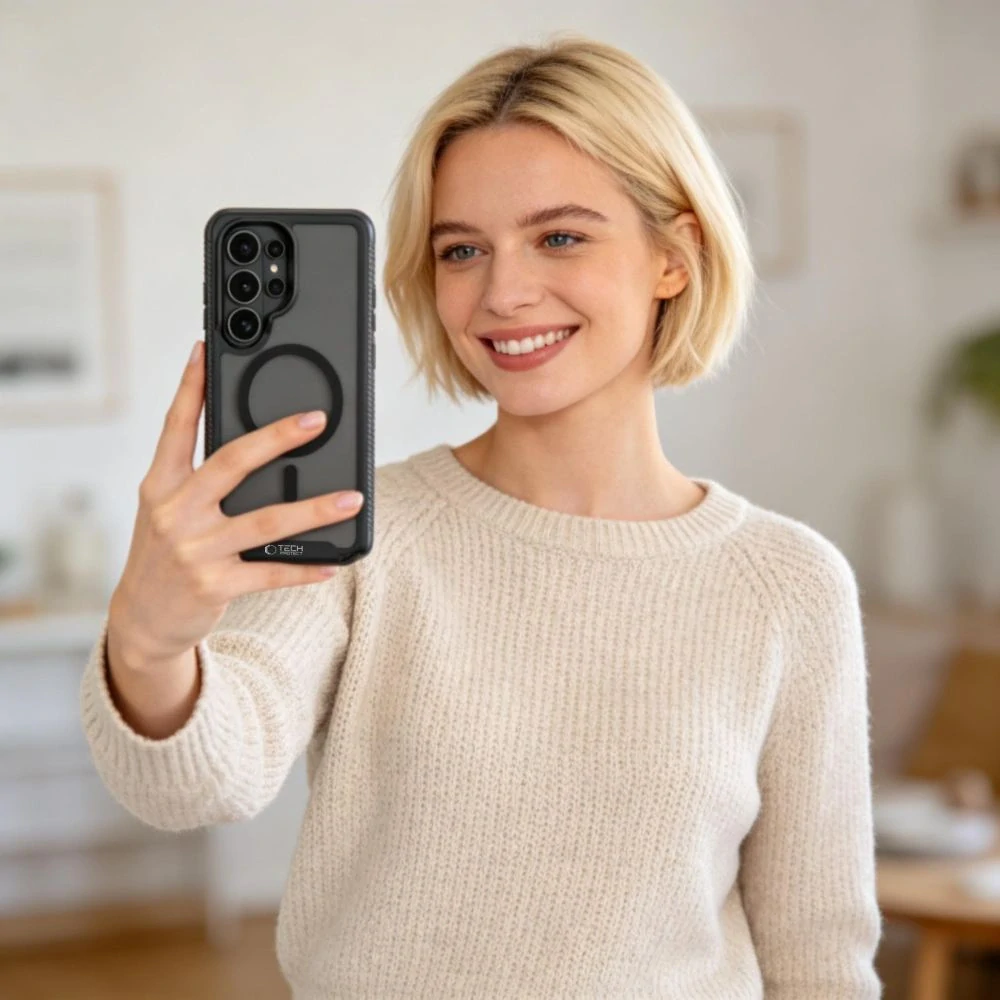 Kryt na mobil Galaxy S26 Ultra Tech-Protect 360 Defense černý