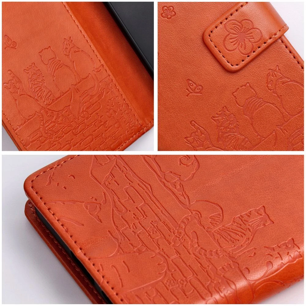 Flip pouzdro Redmi Note 15 4G Mezzo oranžové kočky