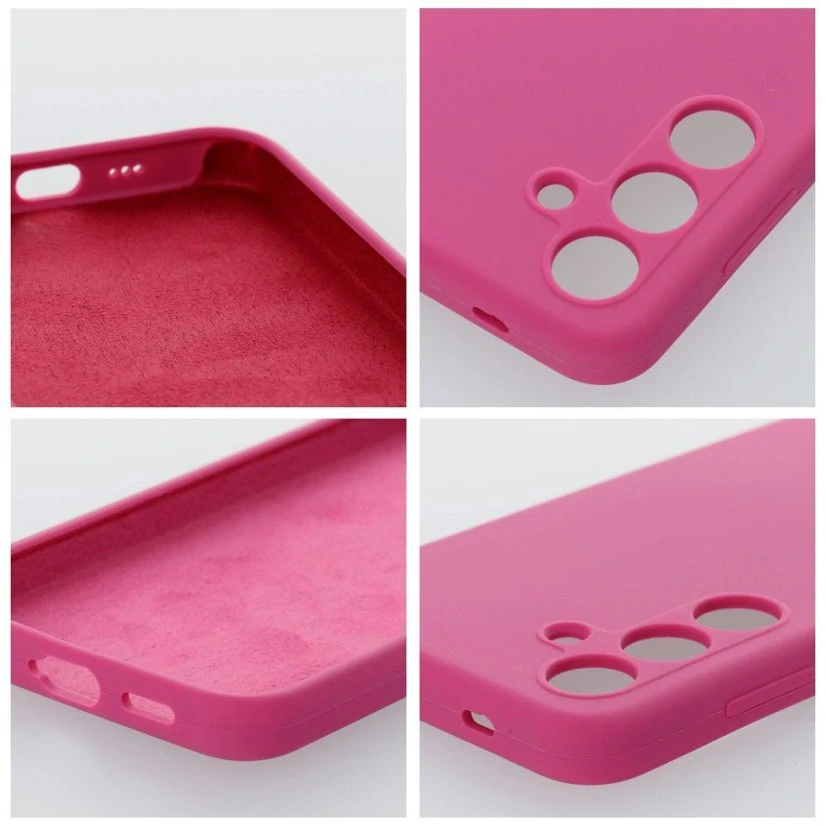 Kryt na mobil Redmi Note 14S Silicone 2mm tmavě růžový