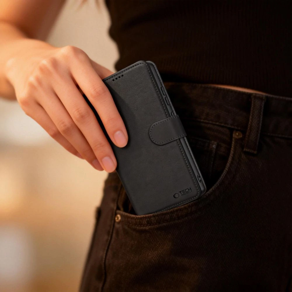 Flip pouzdro na mobil Xiaomi 17T Pro Tech-Protect Wallet černé