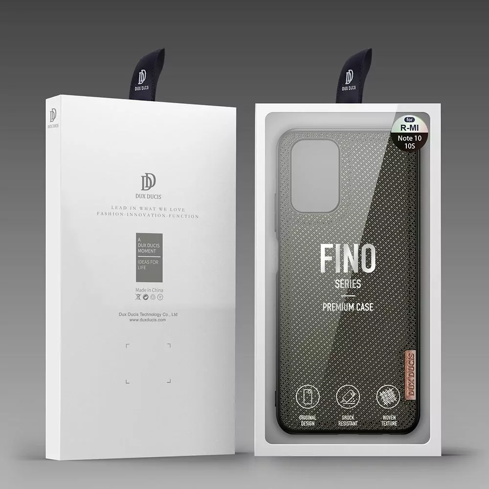 Elegantní pouzdro Dux Ducis Fino Nylon na mobil Xiaomi Redmi Note 10 / 10S - Zelené