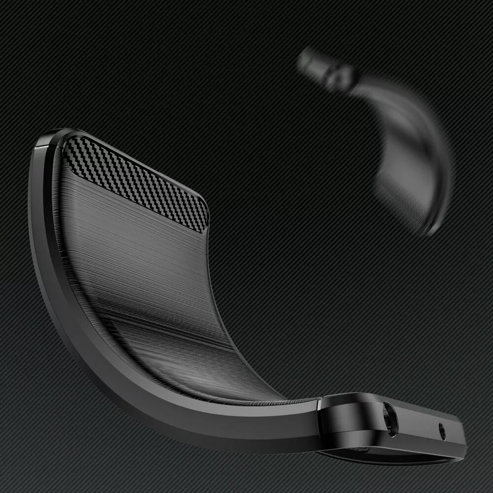Silikonové pouzdro Coolcase Carbon na mobil Samsung Galaxy A14 LTE / 5G Černé
