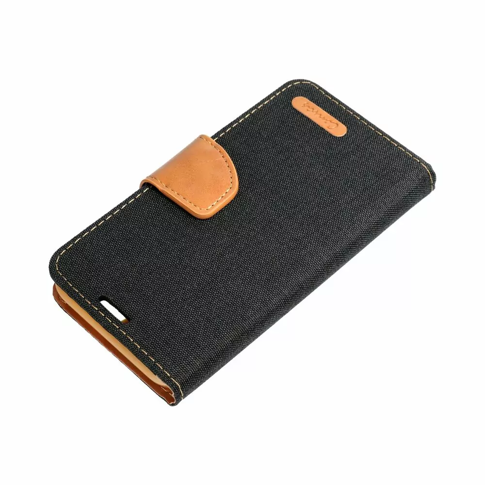 Luxusní flipové pouzdro Coolcase Canvas pro Samsung Galaxy A54 5G černé