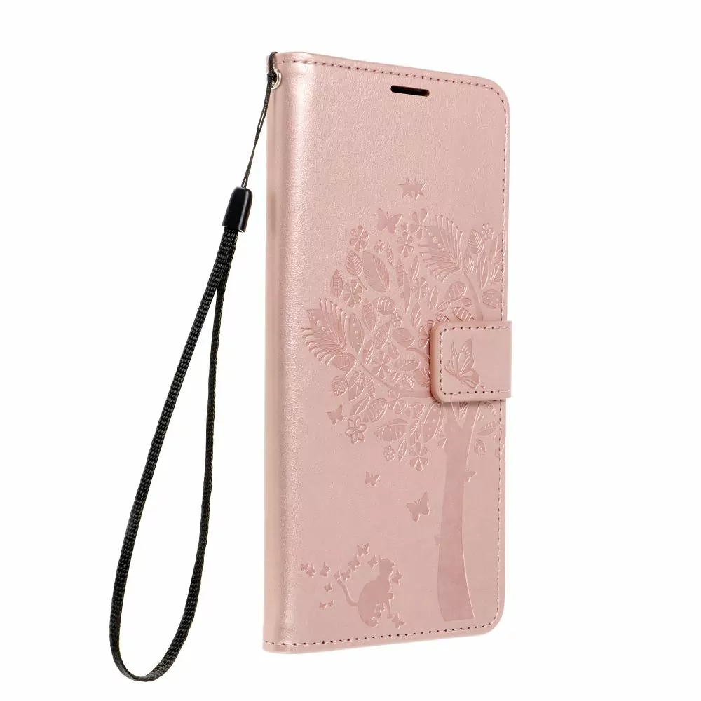 Flipové pouzdro Coolcase Mezzo na mobil Samsung Galaxy A34 5G - Tree rose gold