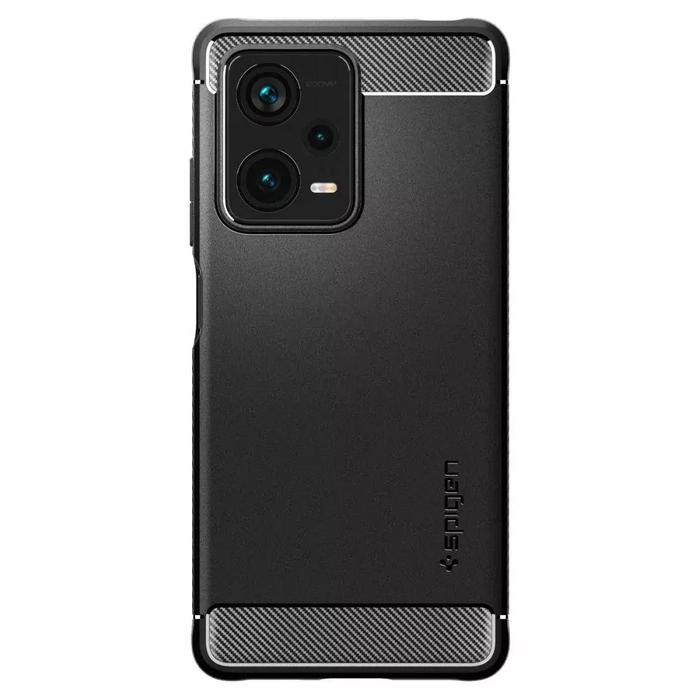 Silikonové pouzdro SPIGEN Rugged Armor na mobil Xiaomi Redmi Note 12 Pro Plus 5G Černé