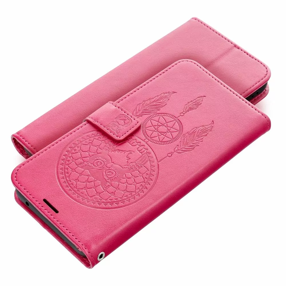 Flipové pouzdro Coolcase Mezzo na mobil Apple iPhone 15 - Magenta lapač snů