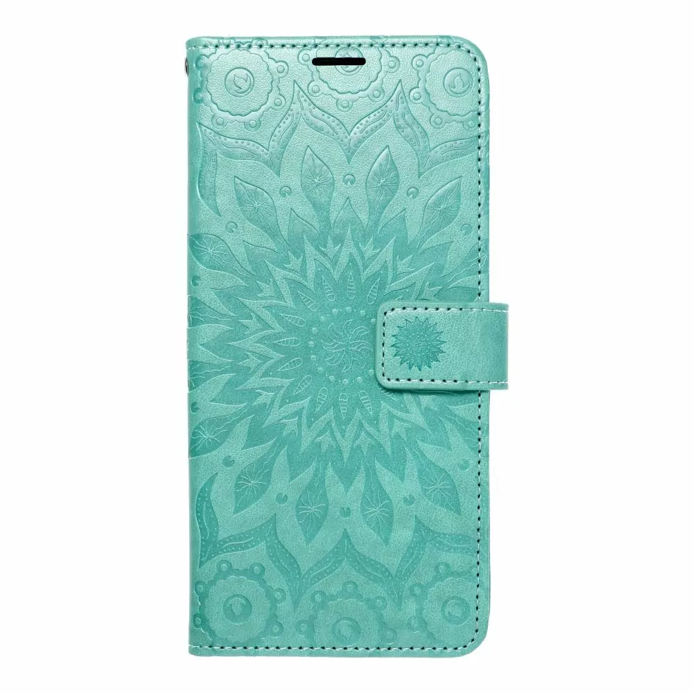 Flipové pouzdro Coolcase Mezzo na mobil Apple iPhone 15 Pro - Zelená mandala