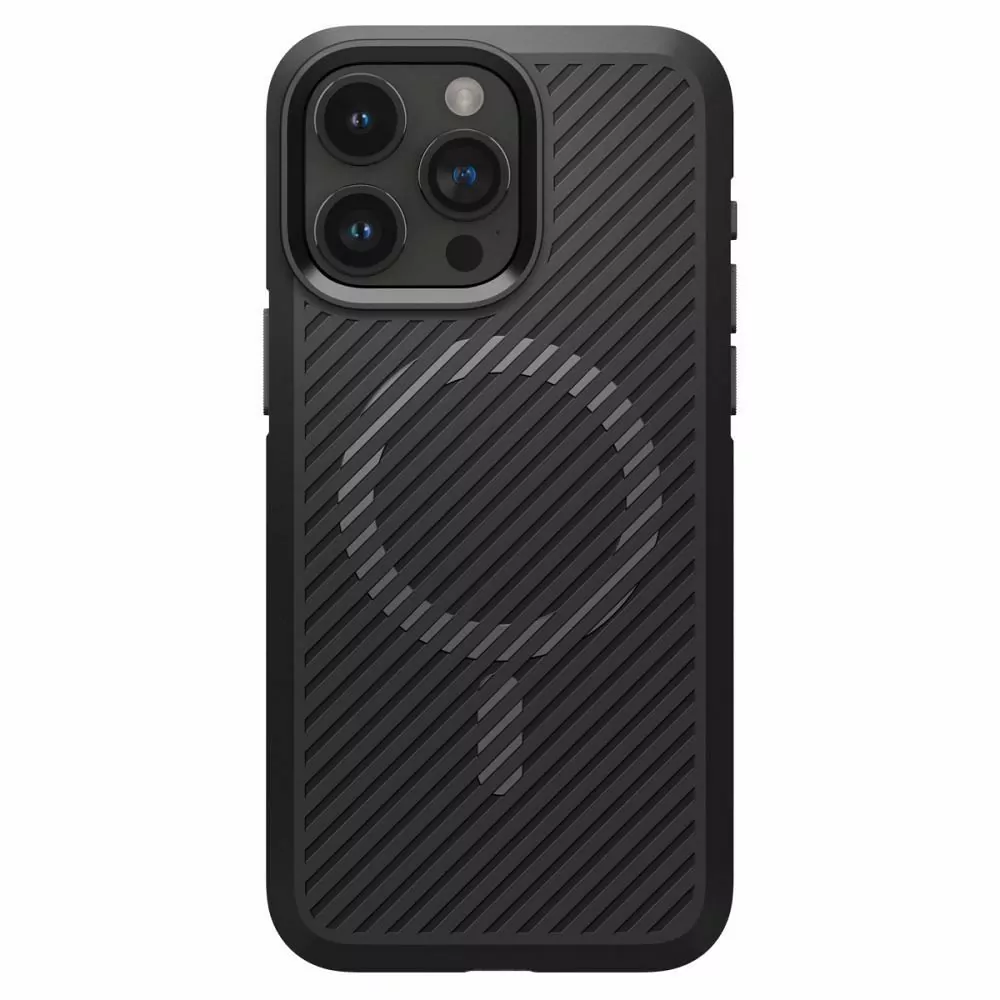 Silikonové pouzdro SPIGEN Core Armor na mobil Apple iPhone 15 Pro Černé - MagSafe kompatibilní