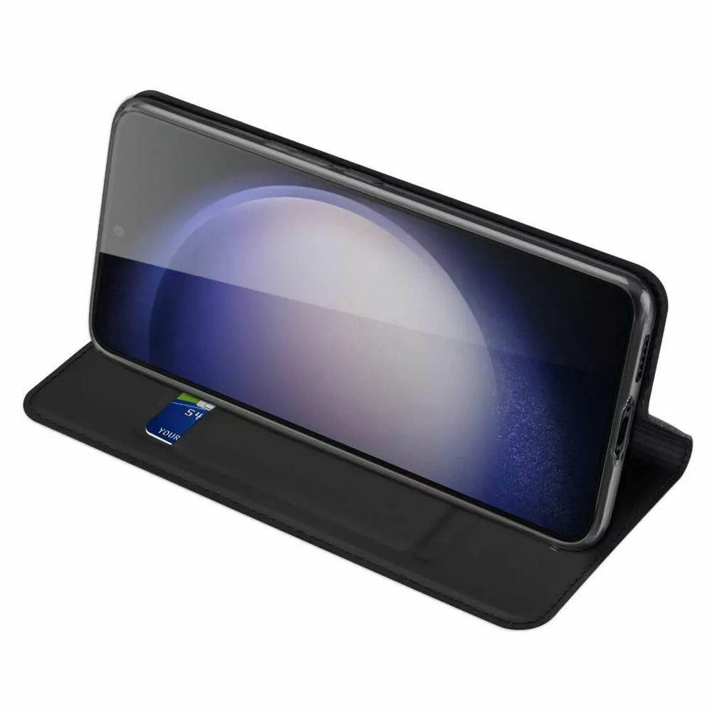 Prémiové flipové pouzdro DUX DUCIS SKIN na mobil Samsung Galaxy S23 FE Modré