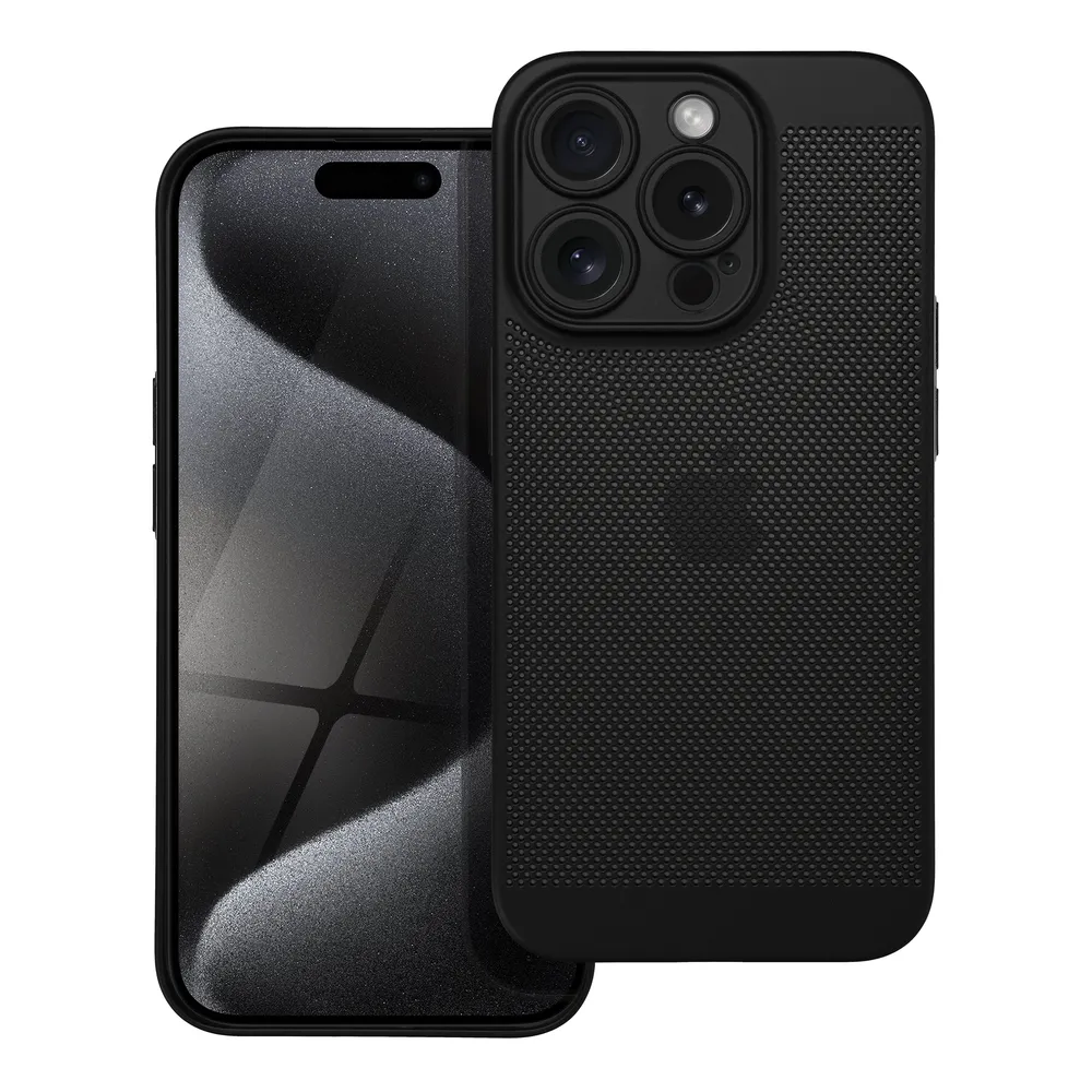 Plastové tvrdé pouzdro Coolcase Breezy na mobil Apple iPhone 15 Pro Černé