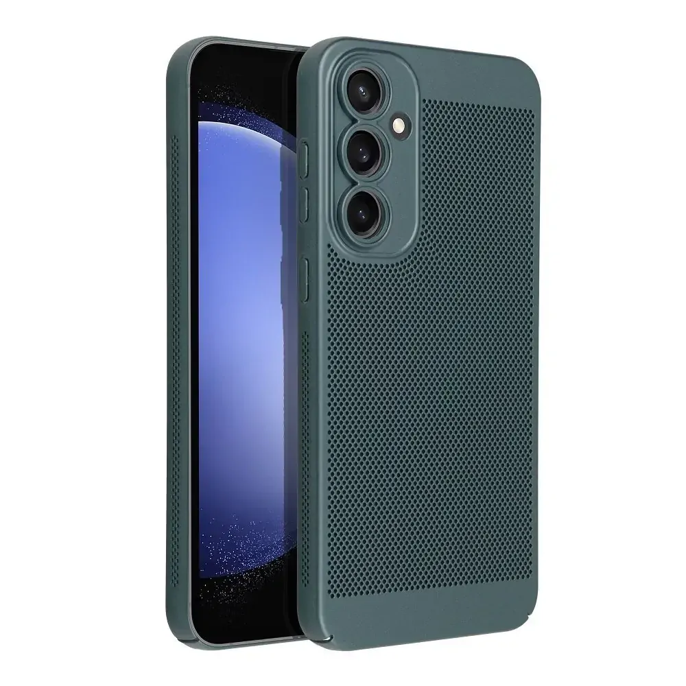 Plastové tvrdé pouzdro Coolcase Breezy na mobil Samsung Galaxy S23 FE Zelené
