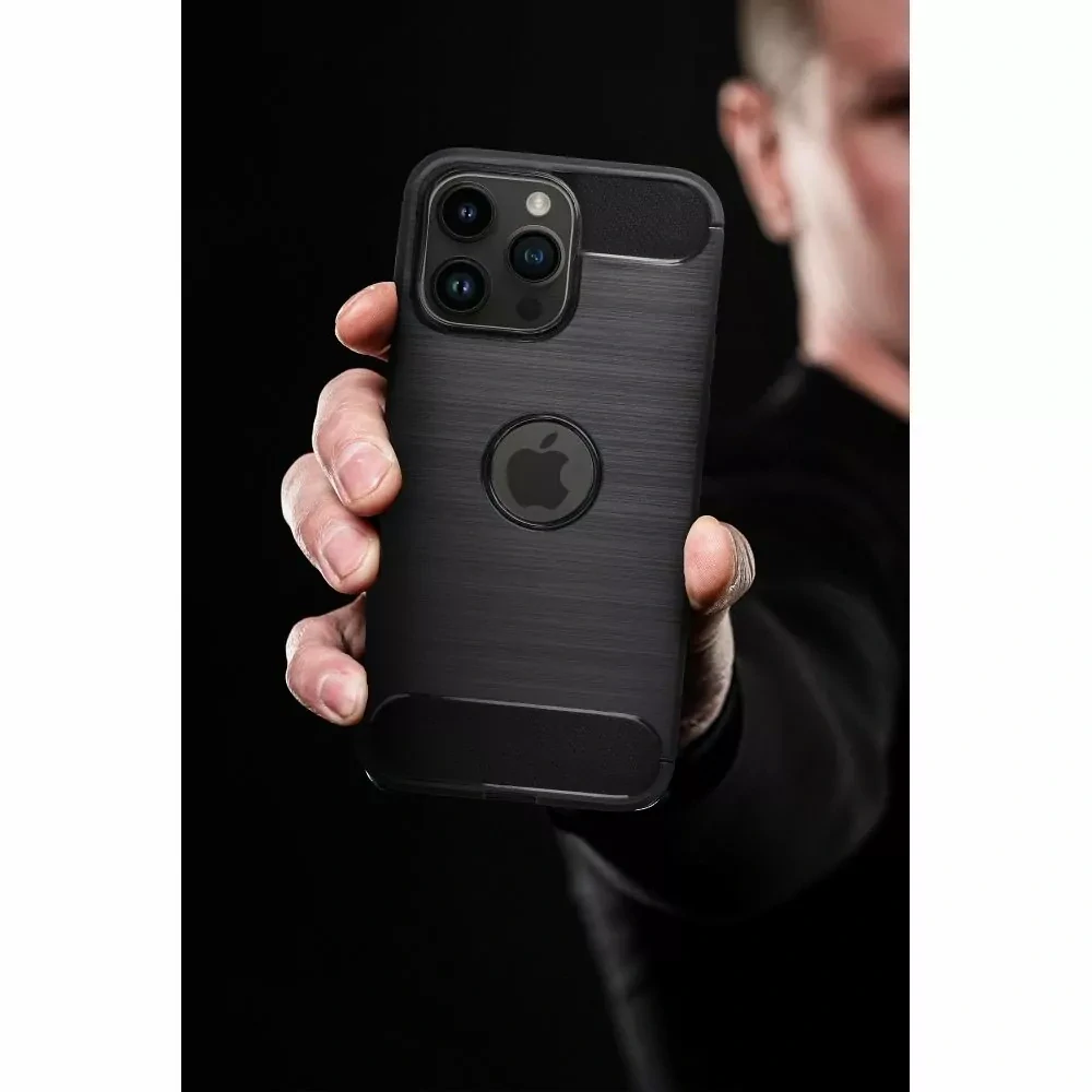 Silikonové pouzdro Coolcase Carbon na mobil Motorola Moto G84 5G černé