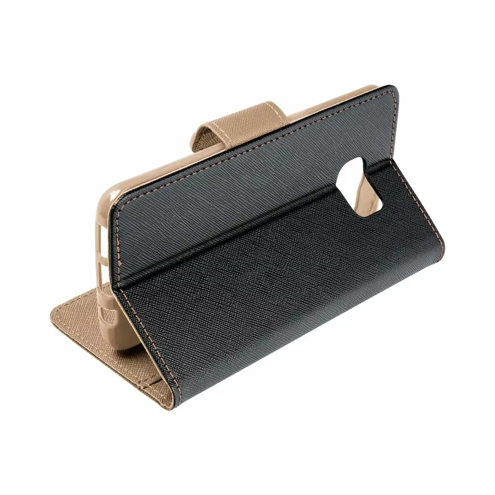 Flipové pouzdro Coolcase Fancy Book Samsung Galaxy S24 Ultra Černé - Zlatavé