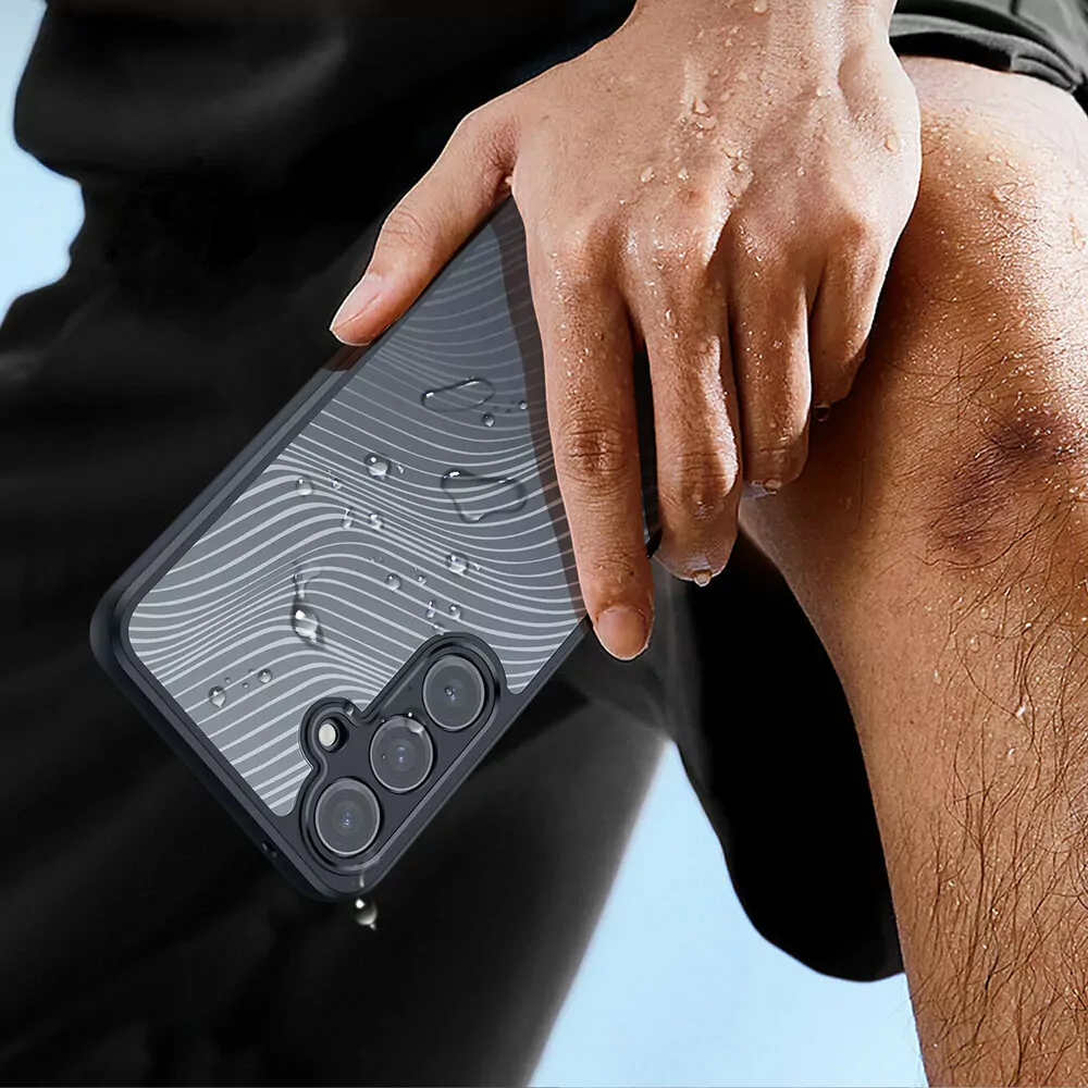 Silikonové pouzdro Dux Ducis Aimo - Xiaomi Redmi Note 13 4G čiré - černé