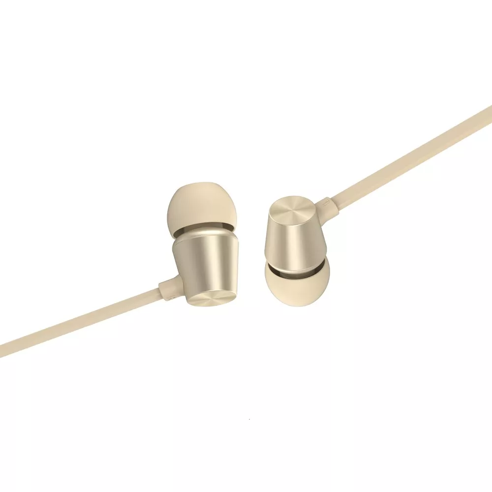 Sluchátka do uší SWISSTEN EARBUDS DYNAMIC YS500, 3,5mm jack, zlatavá