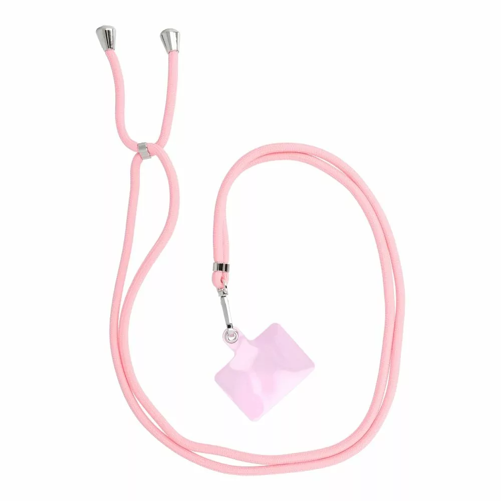 Univerzální dlouhý popruh SWING 6mm Crossbody přes rameno nebo kolem krku - růžový