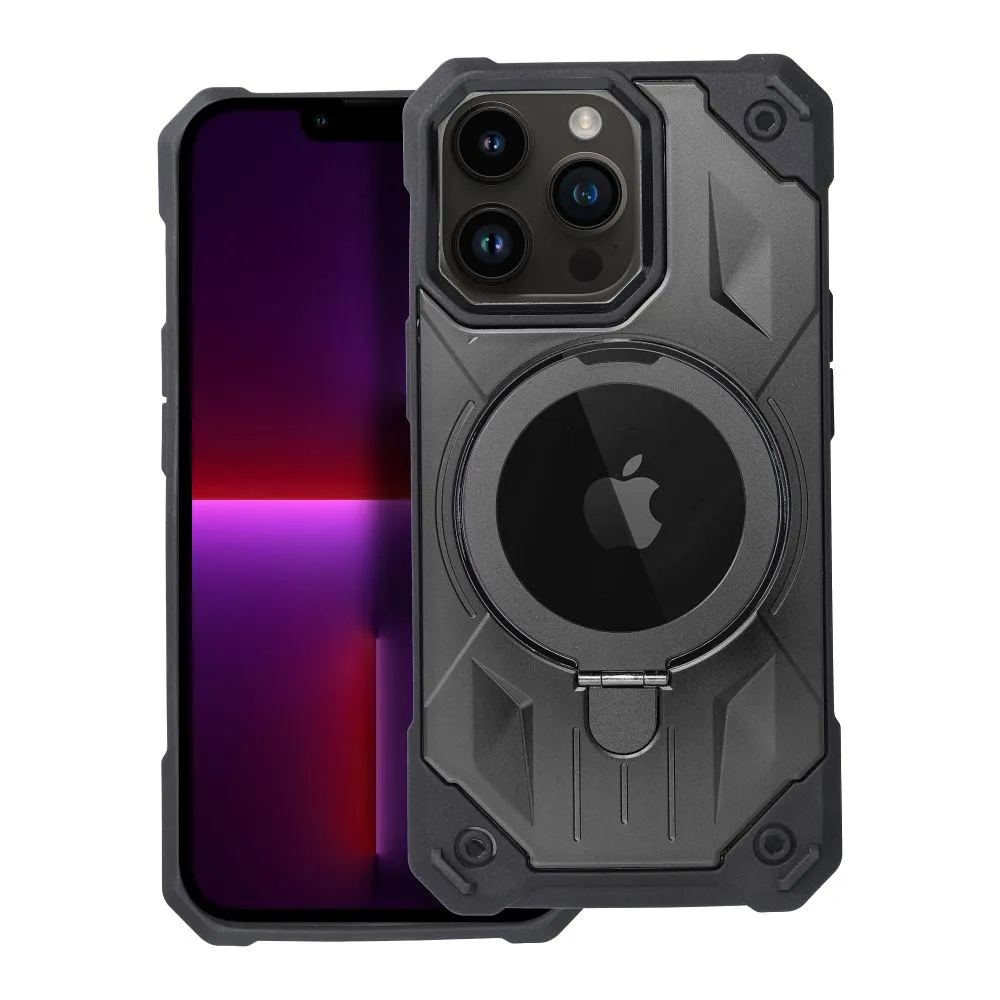 Odolné pouzdro Armor Mag Cover na mobil Apple iPhone 13 Pro - černé - MagSafe kompatibilní