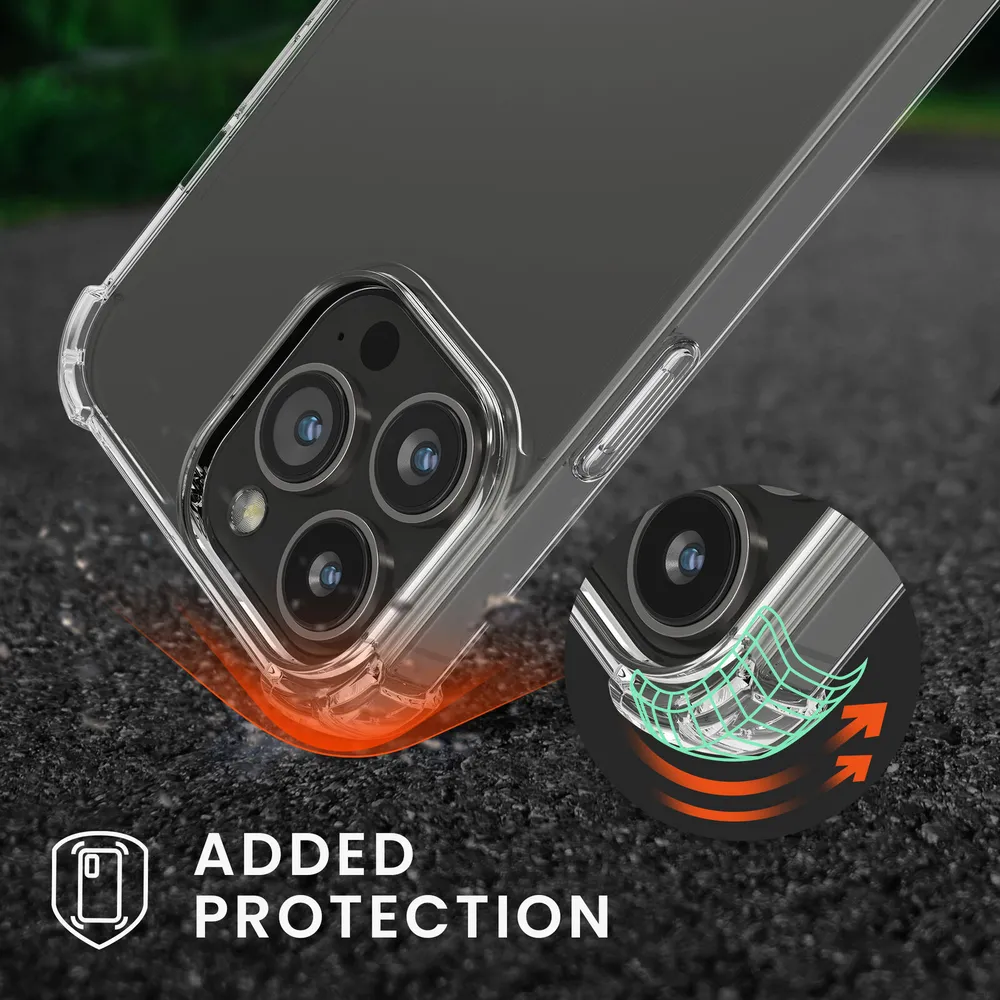 Pevné silikonové pouzdro kwmobile Crossbody na mobil Apple iPhone 13 Pro s popruhem - čiré
