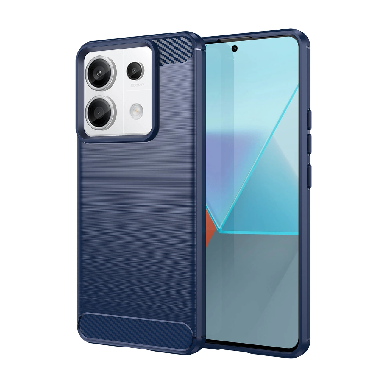 Silikonové pouzdro Coolcase Carbon - Xiaomi Redmi Note 13 Pro Plus 5G Modré
