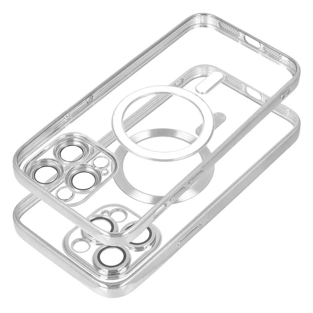 Silikonové pouzdro Matte Mag Cover - Samsung Galaxy S24 s podporou MagSafe - silver