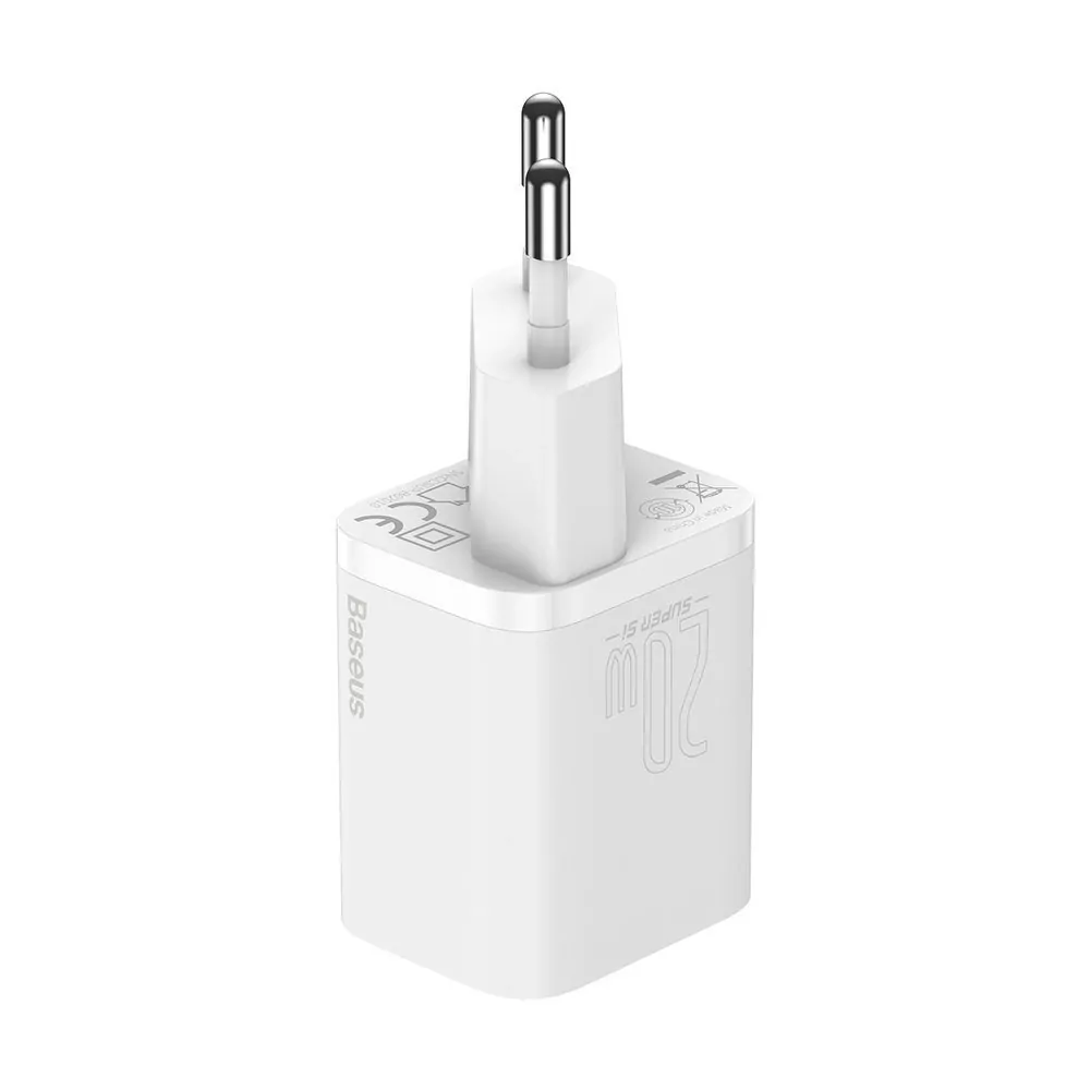 Rychlá nabíječka Baseus 20W + Lightning kabel – bílá